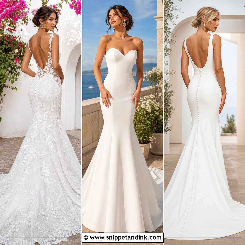 20 Backless Mermaid Wedding Dresses for Glamorous Brides