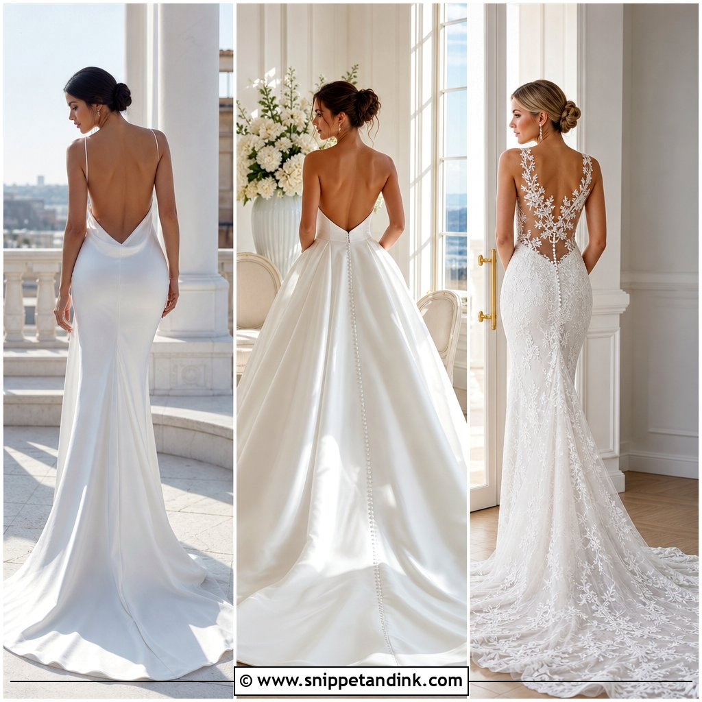 20 Backless Wedding Gown Ideas for an Elegant Aisle Look