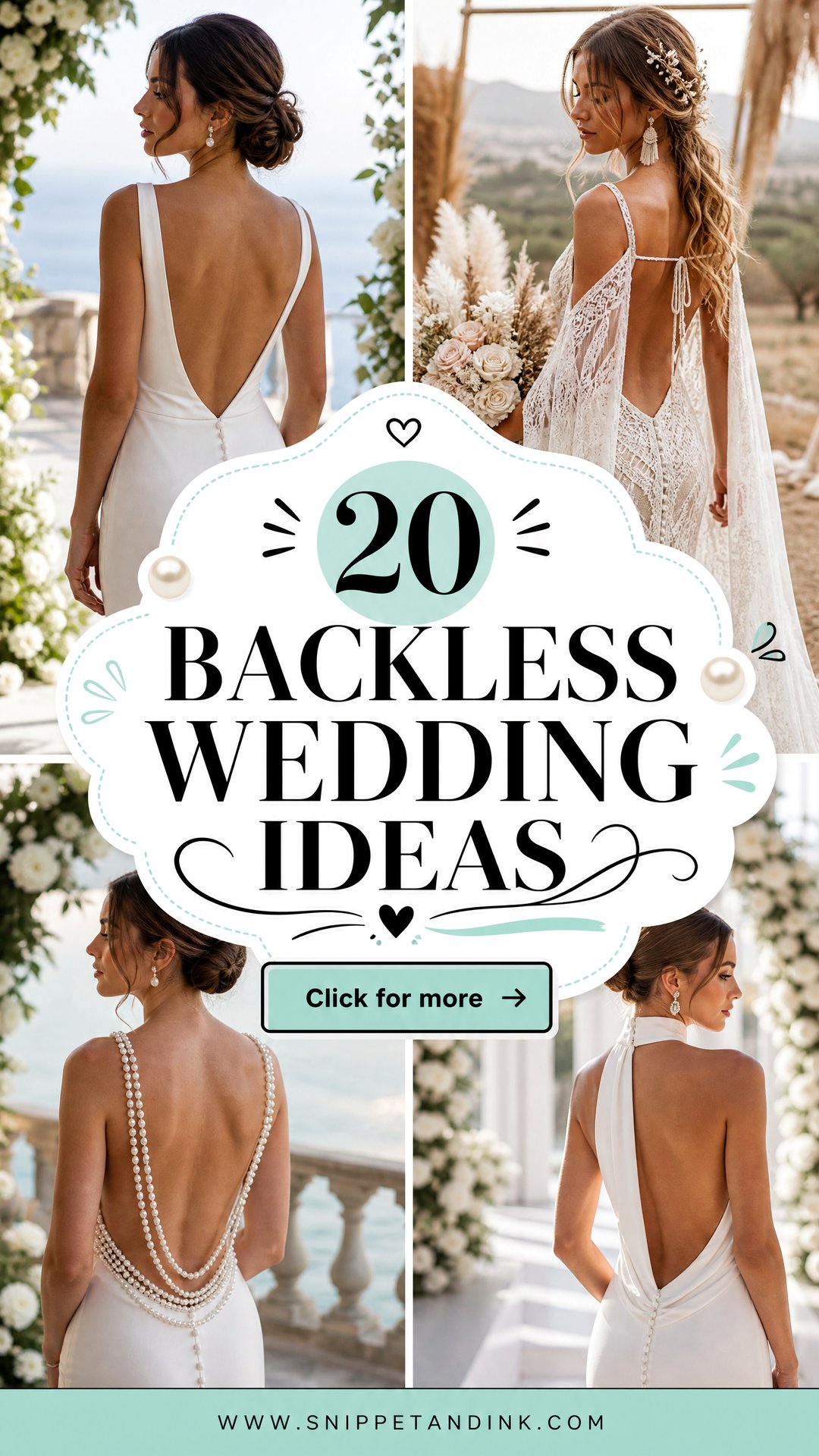 20 Backless Wedding Ideas for a Chic Unforgettable Day - 20 Backless Wedding Ideas for a Chic, Unforgettable Day