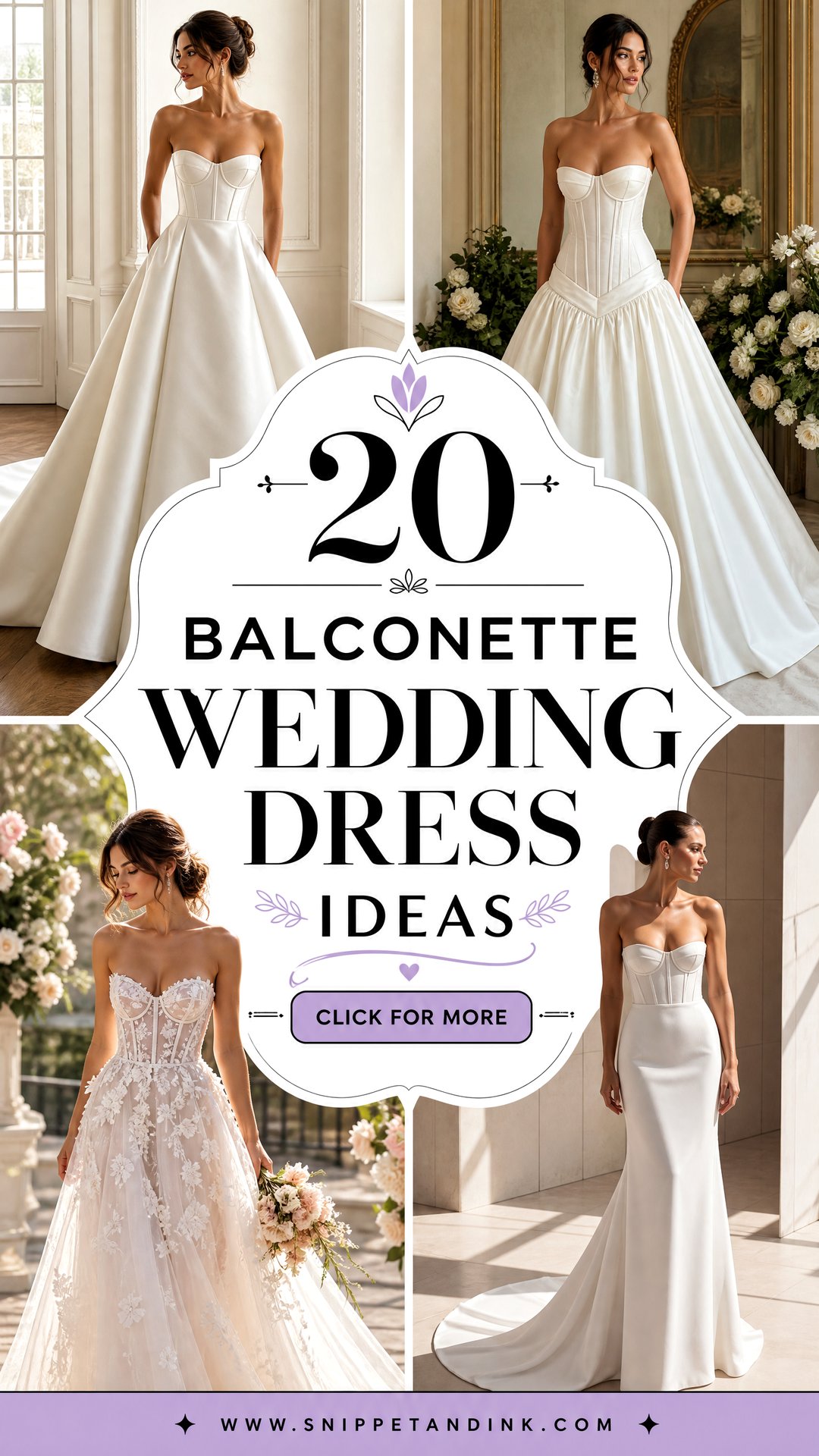 20 Balconette Wedding Dress Ideas for a Flattering Fit - 20 Balconette Wedding Dress Ideas for a Flattering Fit