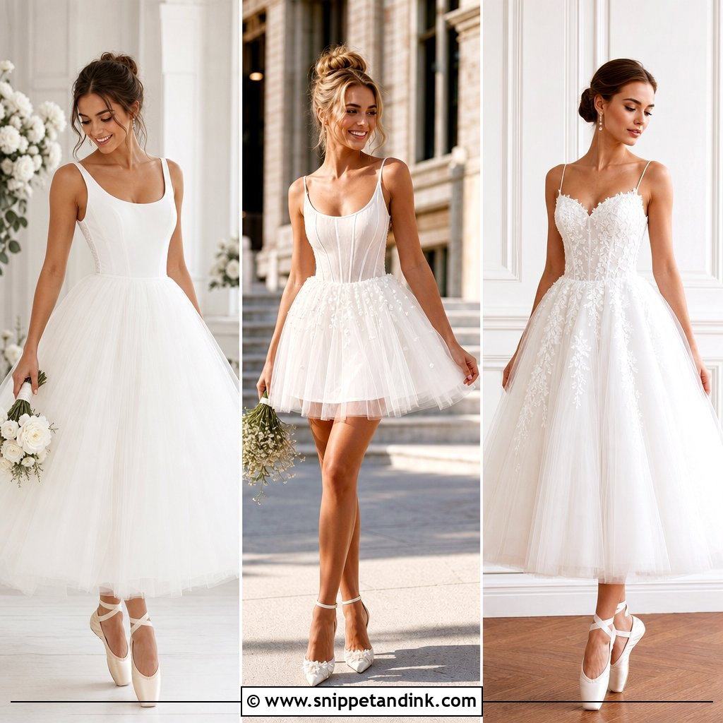 20 Ballerina Wedding Dress Ideas for Graceful Modern Brides