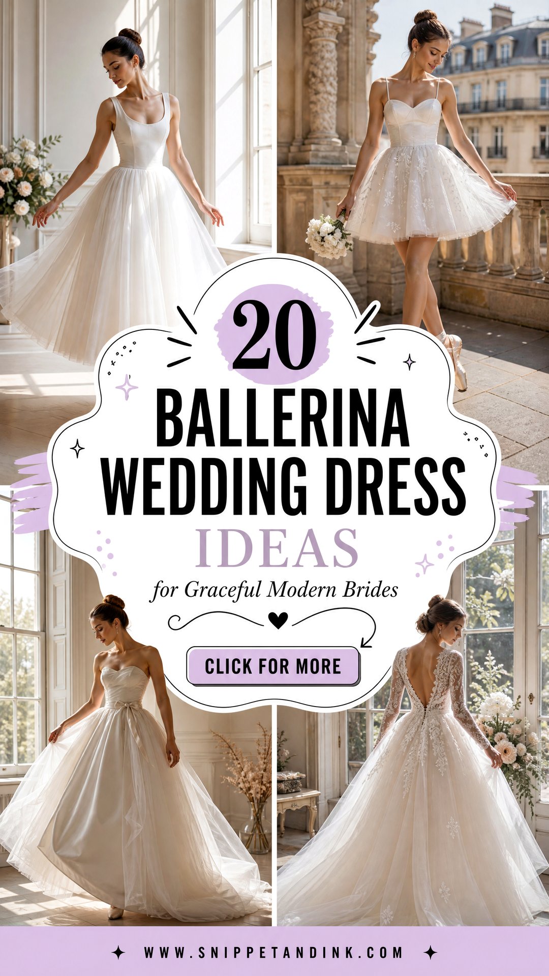 20 Ballerina Wedding Dress Ideas for Graceful Modern Brides - 20 Ballerina Wedding Dress Ideas for Graceful Modern Brides