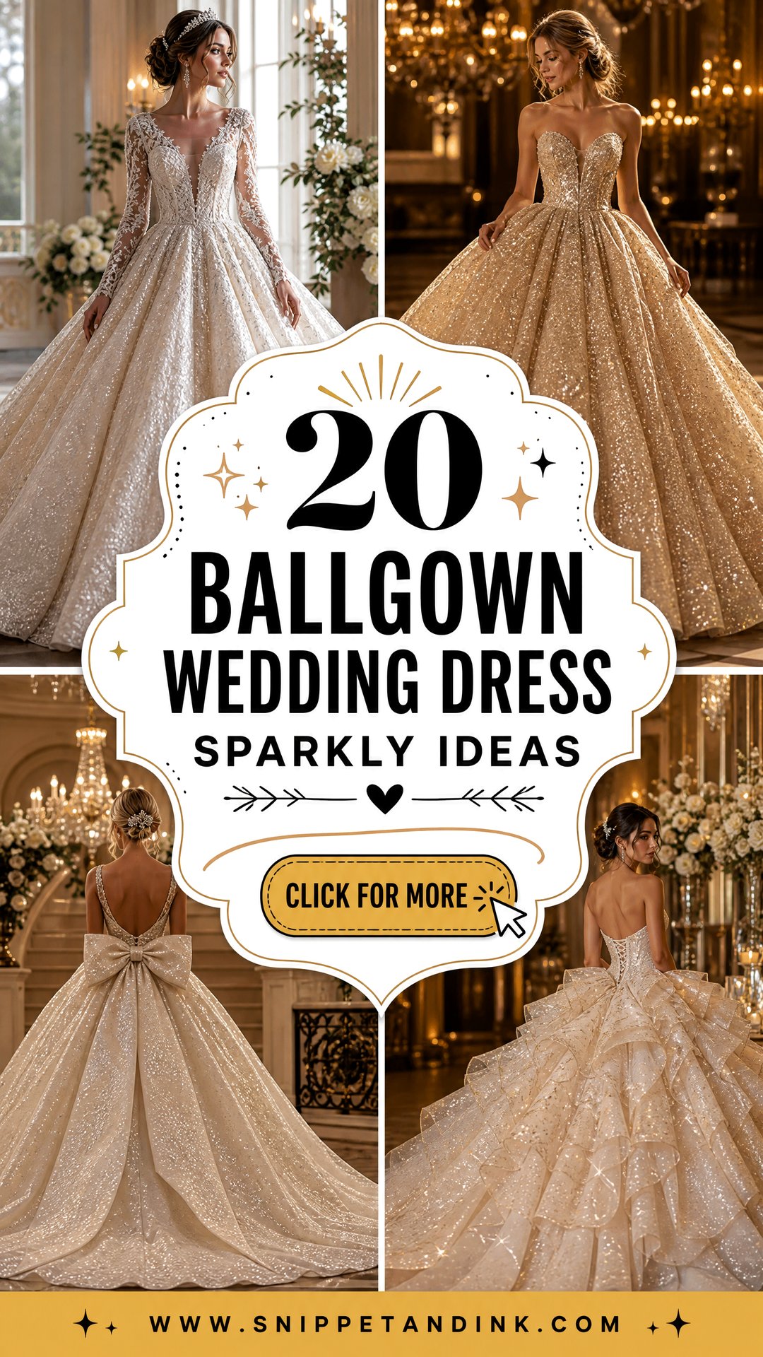 20 Ballgown Wedding Dress Sparkly Ideas for a Dazzling Aisle - 20 Ballgown Wedding Dress Sparkly Ideas for a Dazzling Aisle