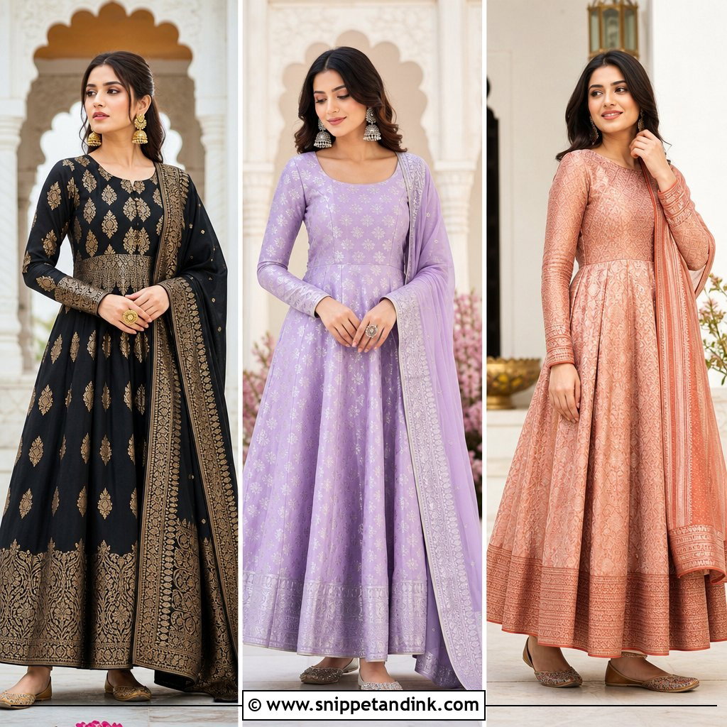 20 Banaras Anarkali Dresses for Timeless Bridal Elegance