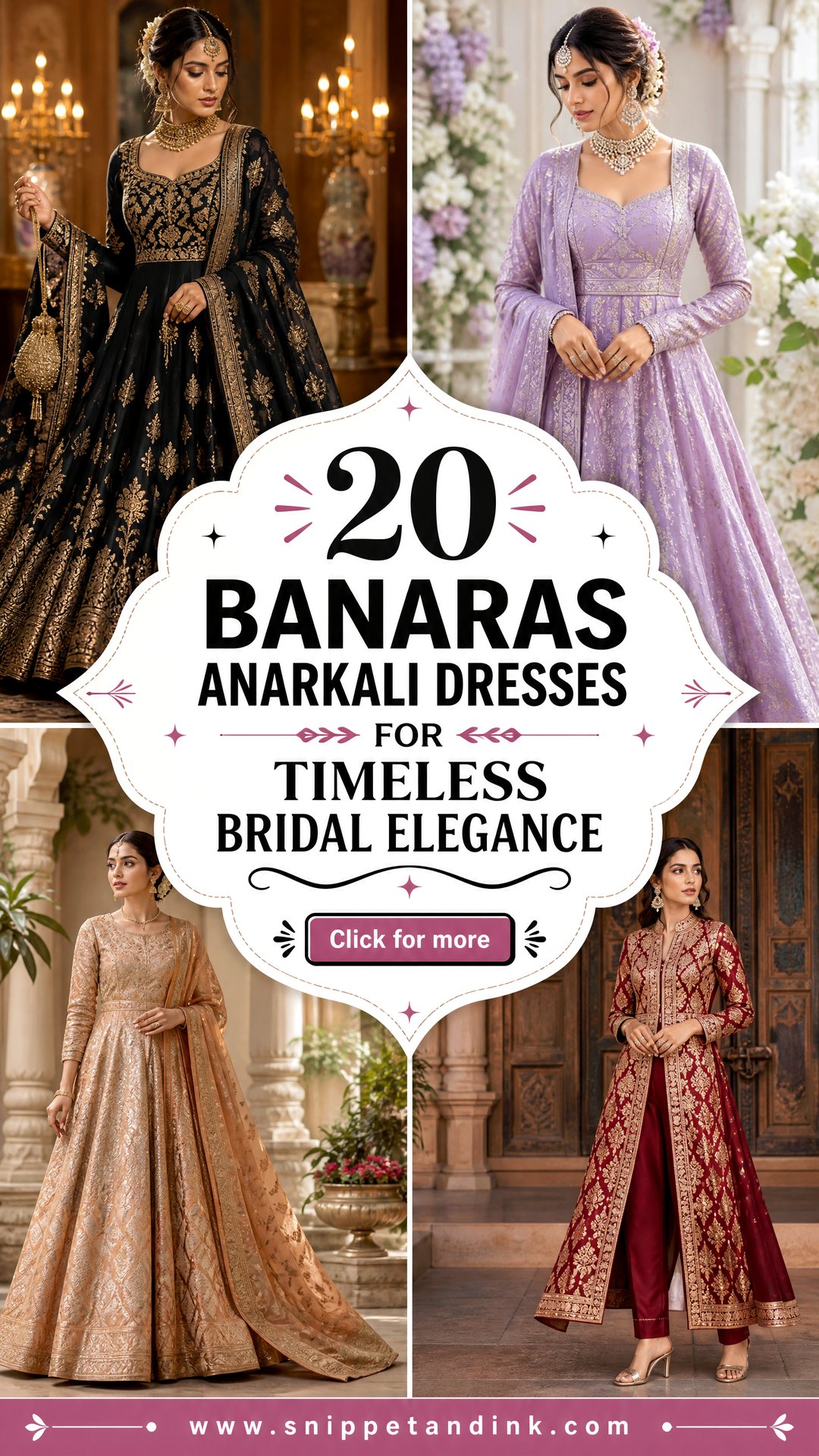 20 Banaras Anarkali Dresses for Timeless Bridal Elegance - 20 Banaras Anarkali Dresses for Timeless Bridal Elegance