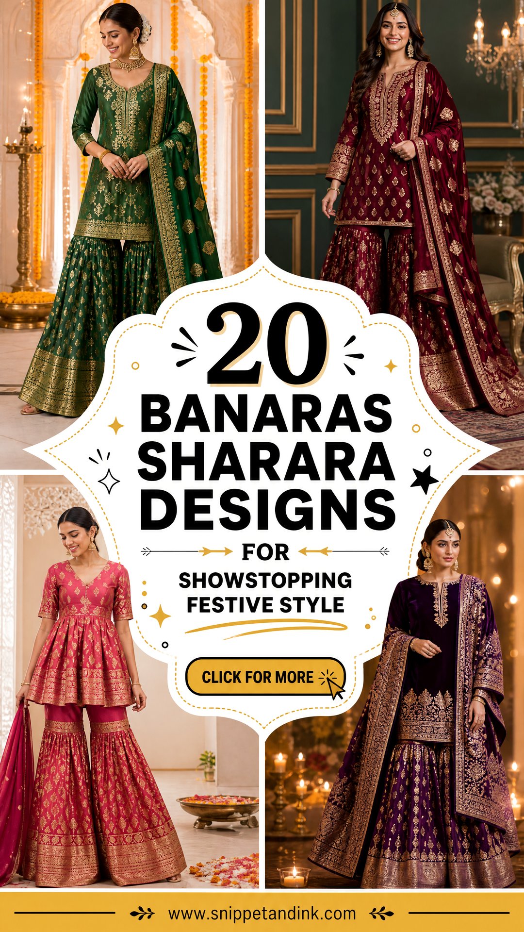 20 Banaras Sharara Designs for Showstopping Festive Style - 20 Banaras Sharara Designs for Showstopping Festive Style