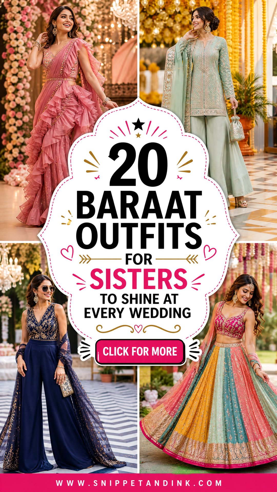 20 Baraat Outfits for Sisters to Shine at Every Wedding - 20 Baraat Outfits for Sisters to Shine at Every Wedding