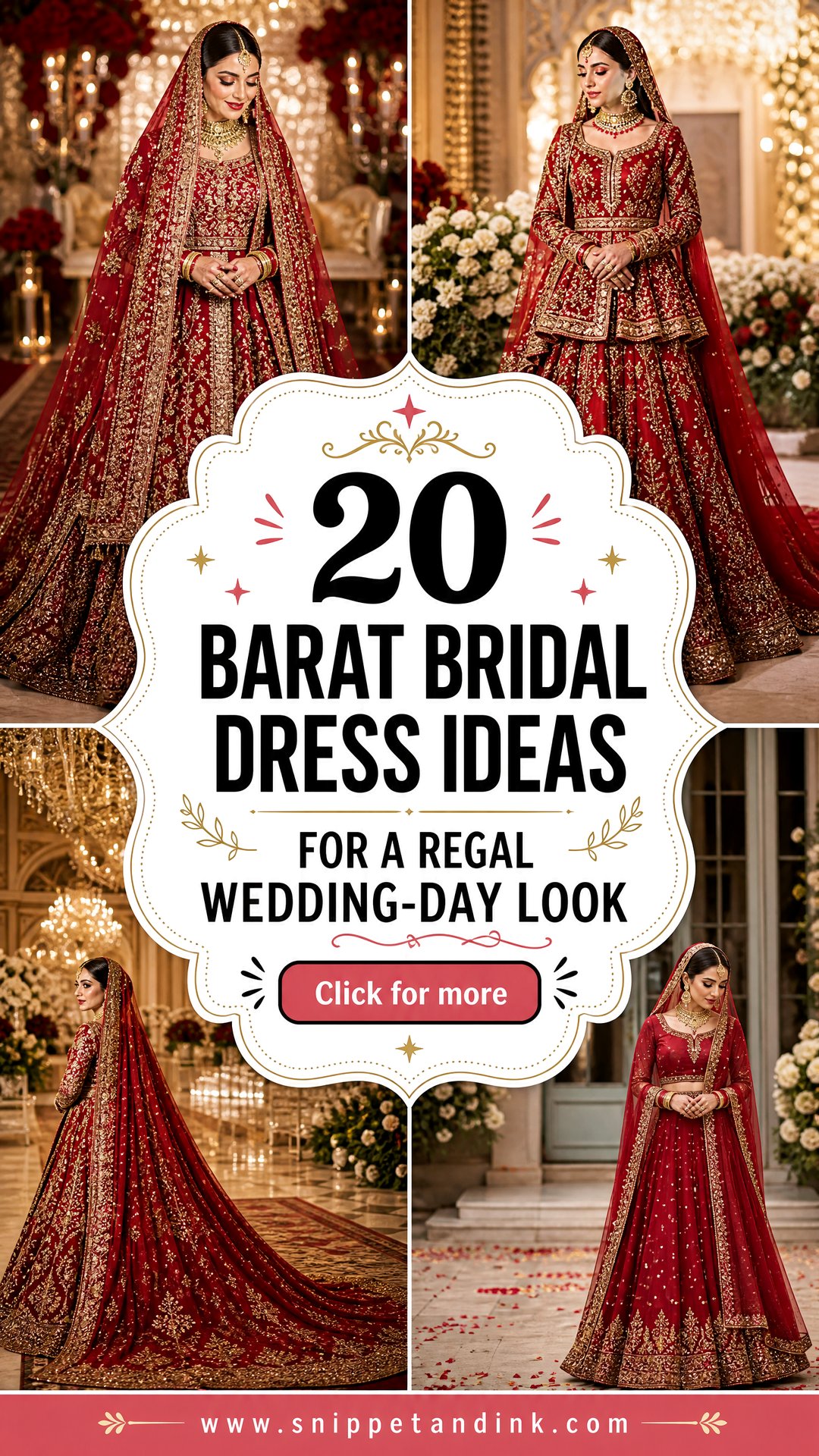 20 Barat Bridal Dress Ideas for a Regal Wedding-Day Look - 20 Barat Bridal Dress Ideas for a Regal Wedding-Day Look