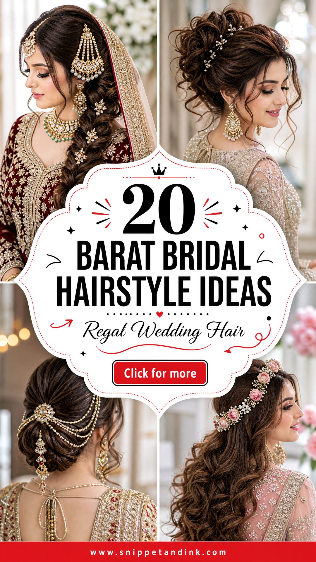 20 Barat Bridal Hairstyle Ideas for a Regal Wedding Look - 20 Barat Bridal Hairstyle Ideas for a Regal Wedding Look