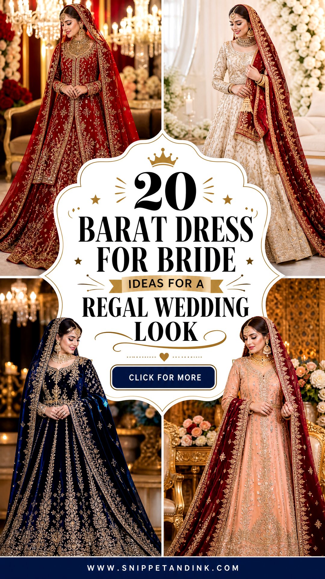 20 Barat Dress for Bride Ideas for a Regal Wedding Look - 20 Barat Dress for Bride Ideas for a Regal Wedding Look
