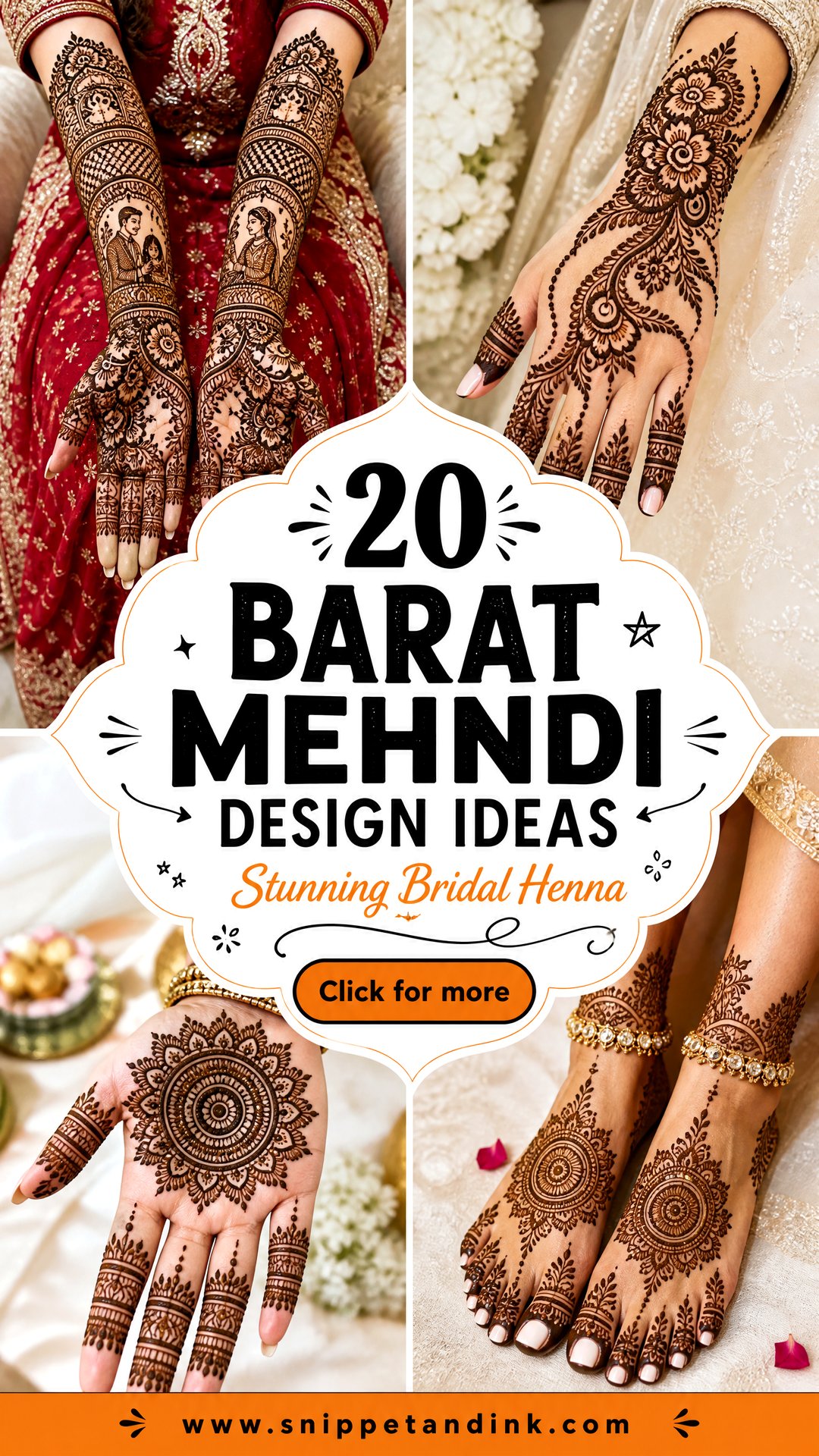 20 Barat Mehndi Design Ideas for a Stunning Bridal Look - 20 Barat Mehndi Design Ideas for a Stunning Bridal Look
