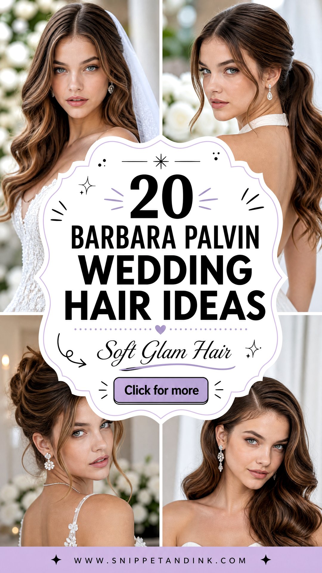 20 Barbara Palvin Wedding Hair Ideas for Soft Glam Brides - 20 Barbara Palvin Wedding Hair Ideas for Soft Glam Brides