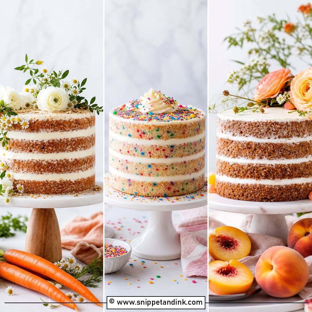 20 Barely Iced Wedding Cake Ideas for Modern Couples