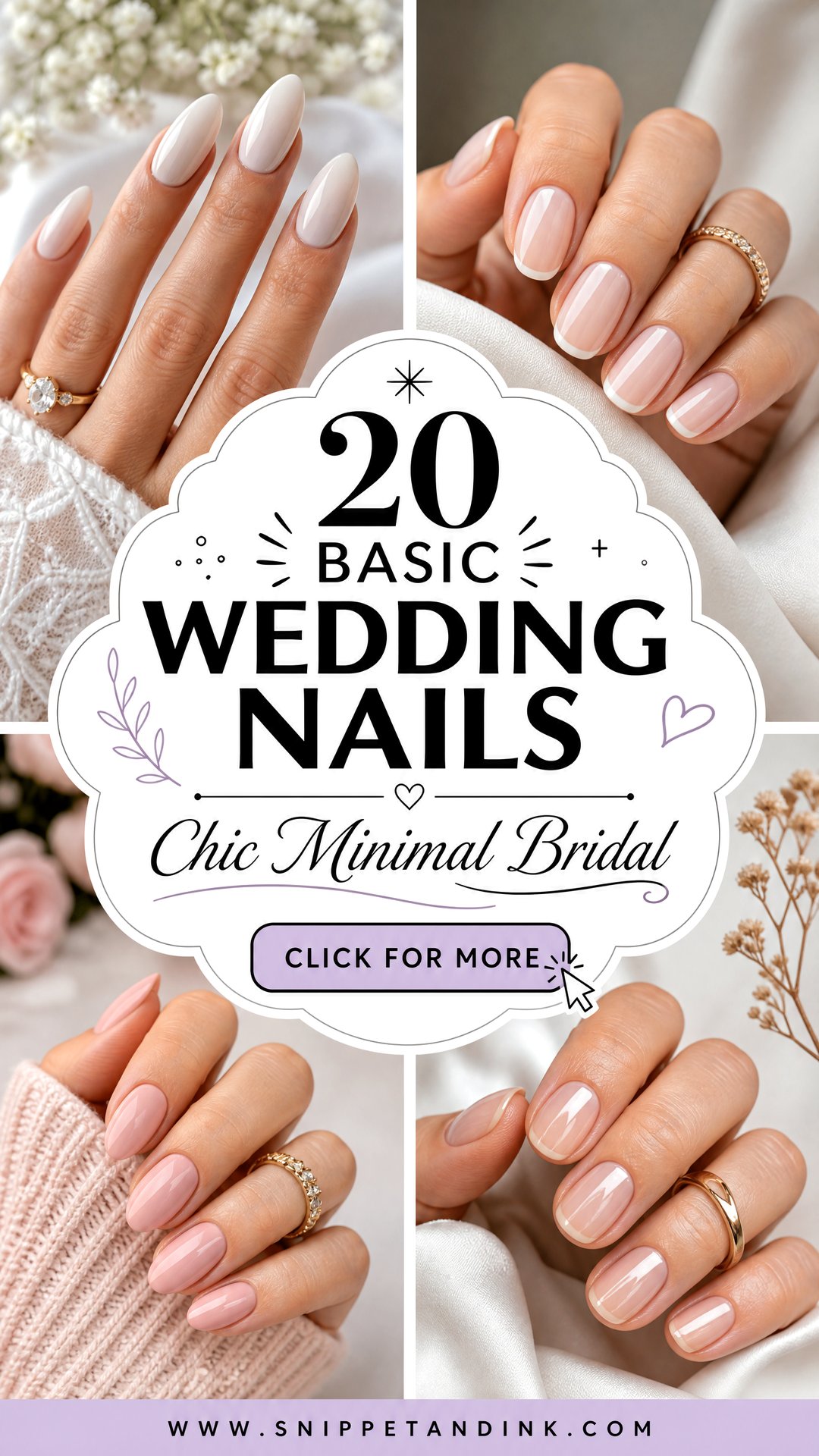 20 Basic Wedding Nails for Chic Minimalist Brides - 20 Basic Wedding Nails for Chic Minimalist Brides