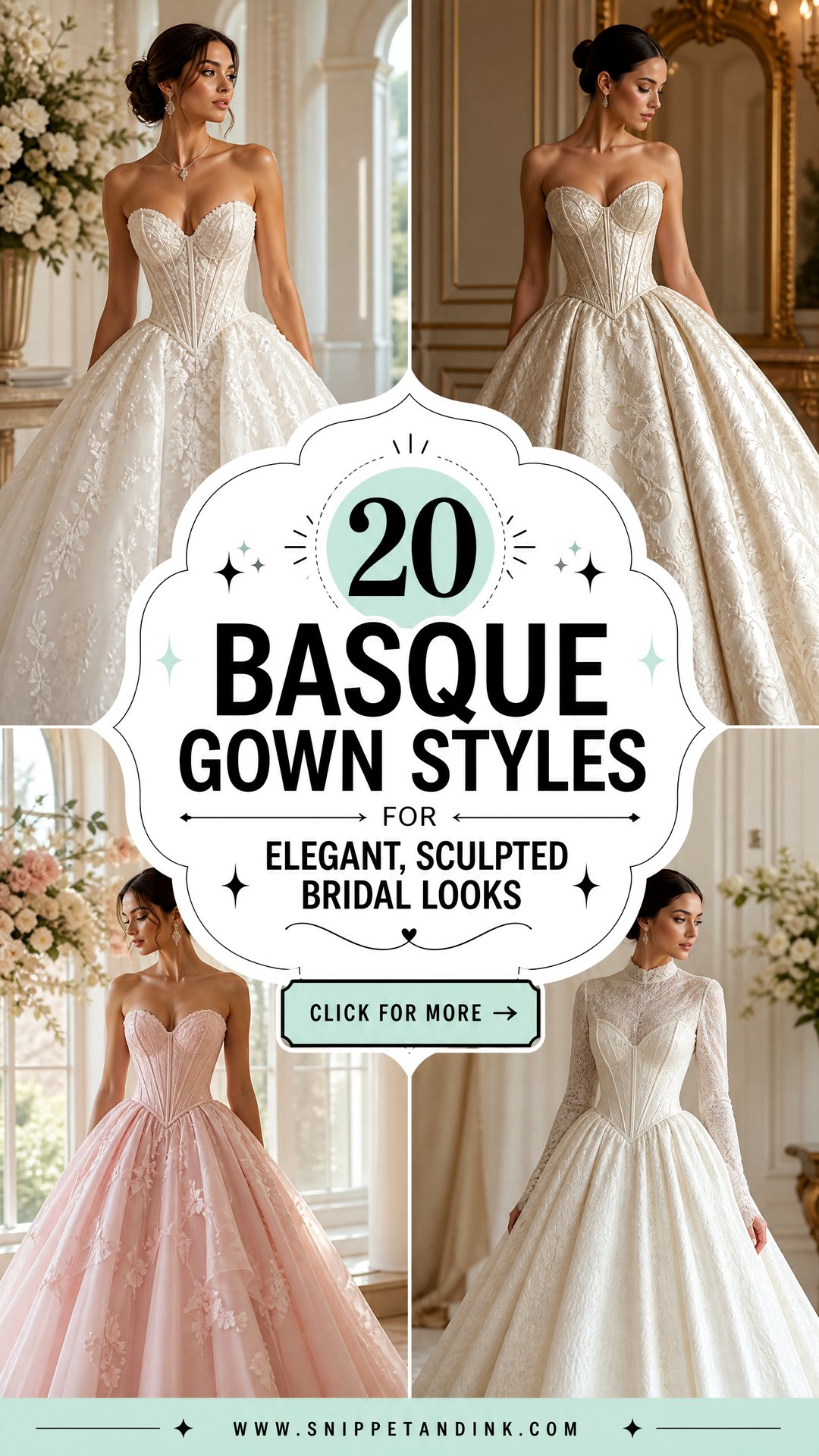 20 Basque Gown Styles for Elegant Sculpted Bridal Looks - 20 Basque Gown Styles for Elegant, Sculpted Bridal Looks