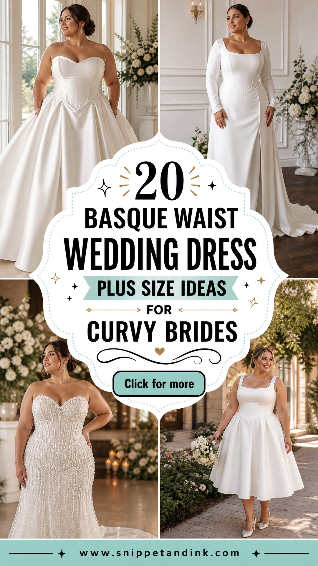 20 Basque Waist Wedding Dress Plus Size Ideas for Curvy Brides - 20 Basque Waist Wedding Dress Plus Size Ideas for Curvy Brides