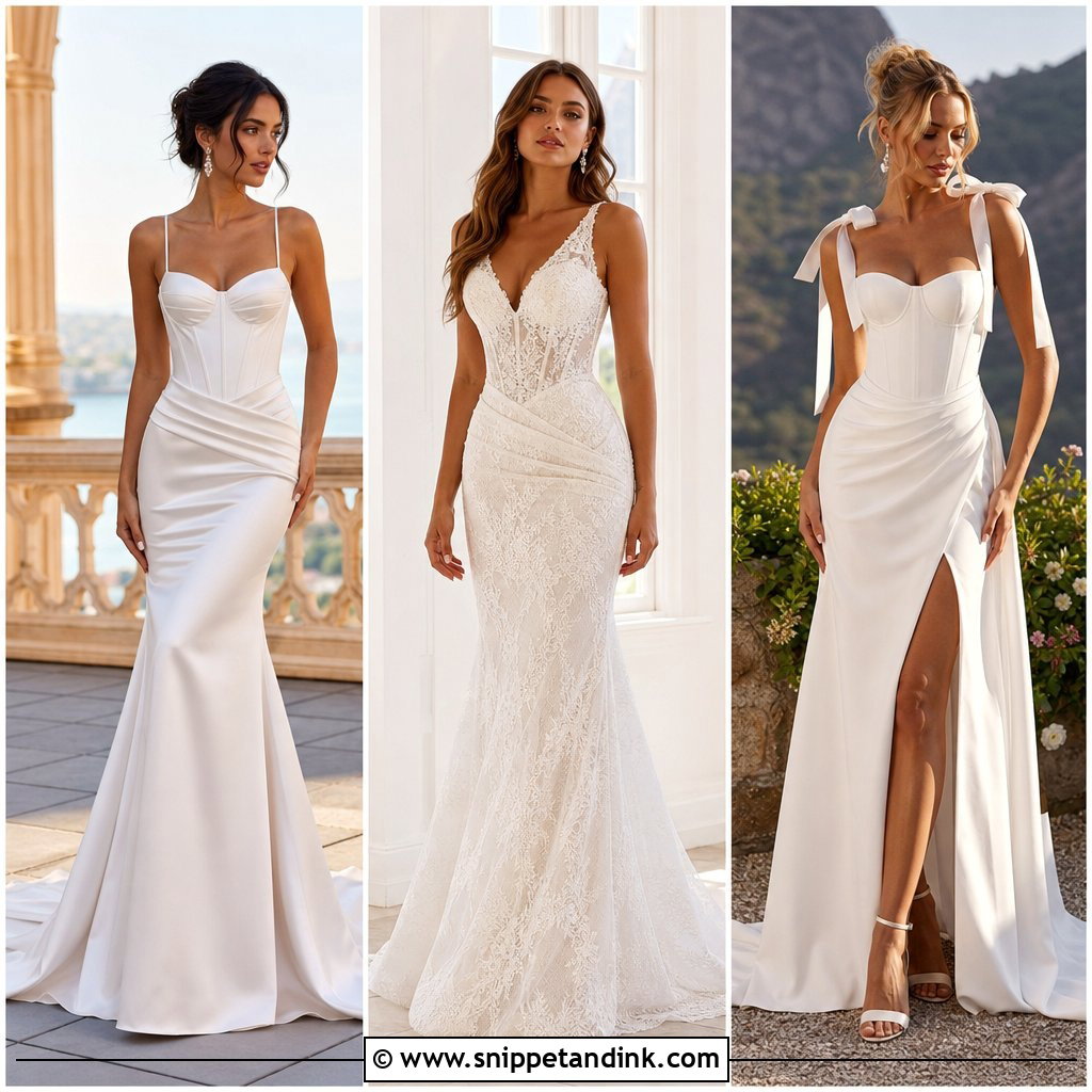 20 Basque Waist Wedding Dress with Straps Ideas for Chic Support