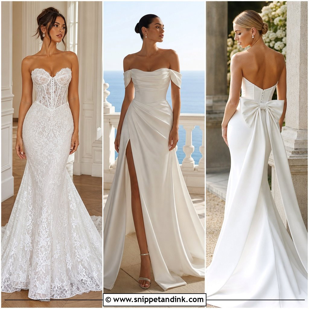 20 Basque Waist Wedding Ideas for Romantic Bridal Style