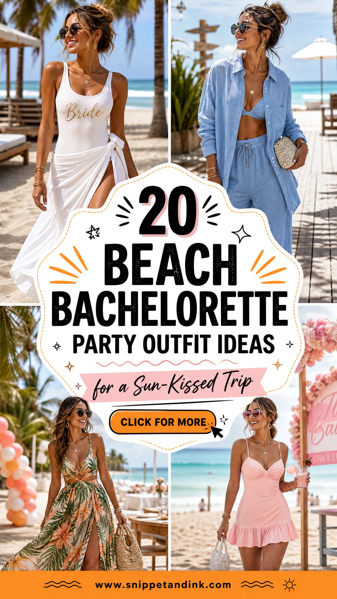 20 Beach Bachelorette Party Outfit Ideas for a Sun-Kissed Trip - 20 Beach Bachelorette Party Outfit Ideas for a Sun-Kissed Trip