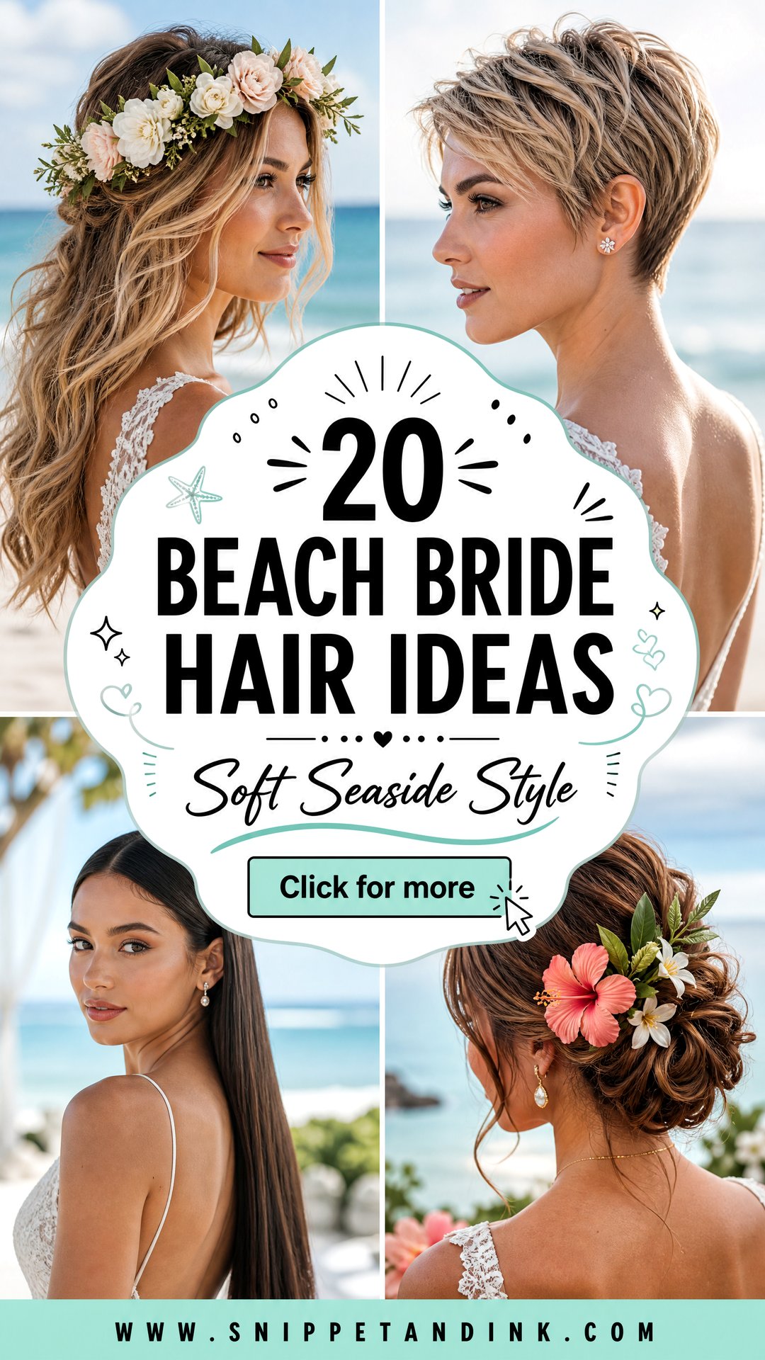 20 Beach Bride Hair Ideas for a Soft Seaside Wedding Look - 20 Beach Bride Hair Ideas for a Soft Seaside Wedding Look