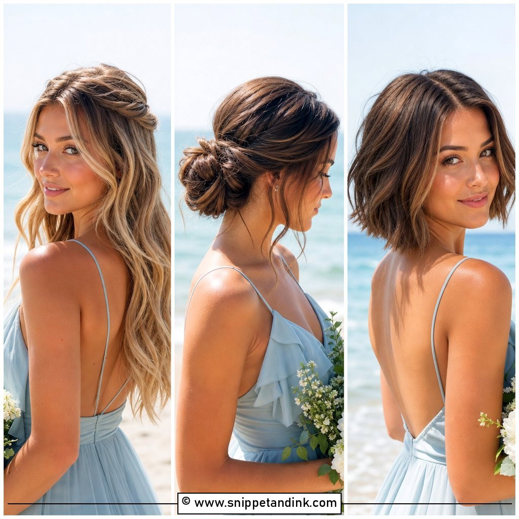 20 Beach Bridesmaid Hair Ideas for Effortless Coastal Beauty