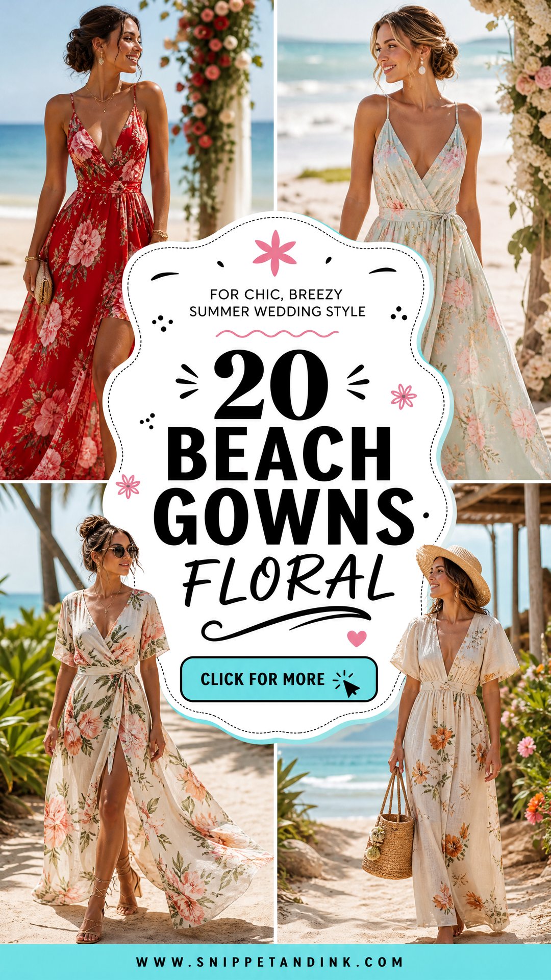 20 Beach Gowns Floral for Chic Breezy Summer Wedding Style - 20 Beach Gowns Floral for Chic, Breezy Summer Wedding Style