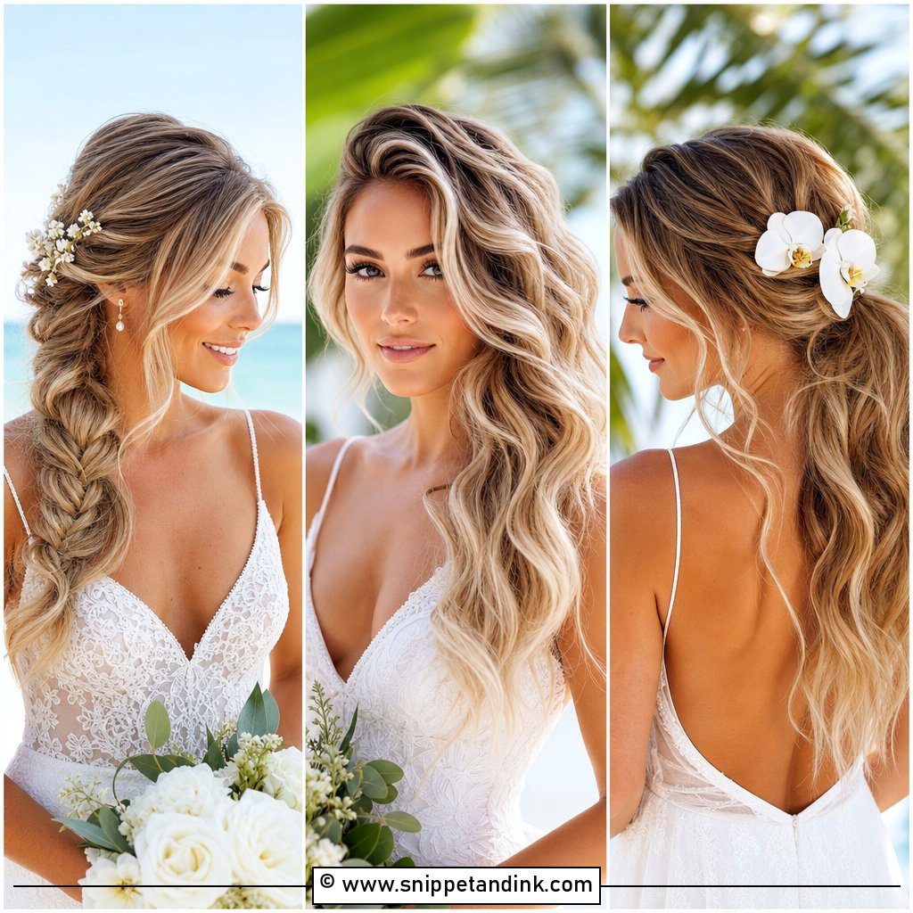 20 Beach Waves Hairstyles for Wedding Days With Soft Romance