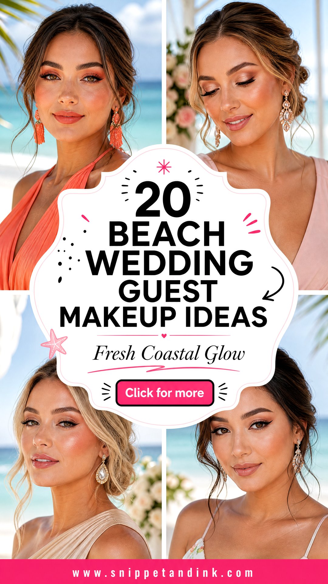 20 Beach Wedding Guest Makeup Ideas for a Fresh Coastal Glow - 20 Beach Wedding Guest Makeup Ideas for a Fresh Coastal Glow