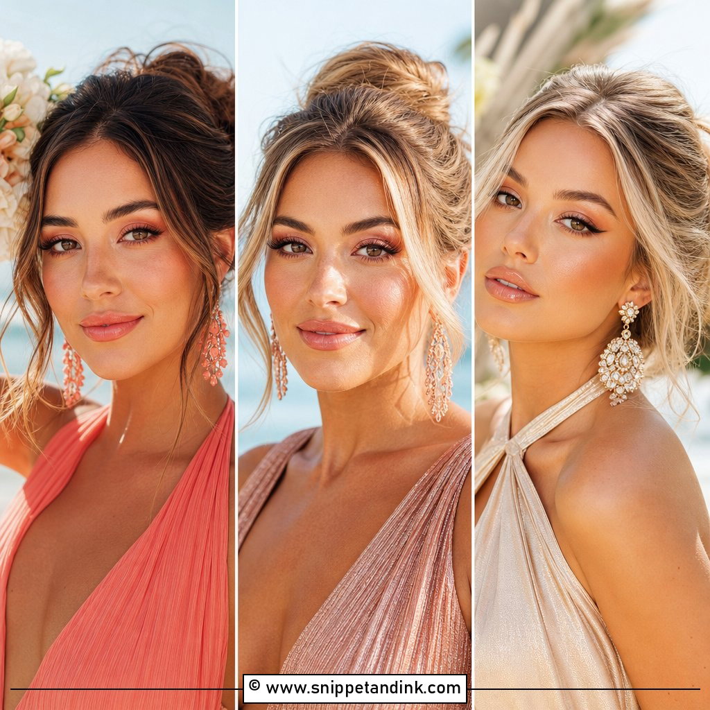 20 Beach Wedding Guest Makeup Ideas for a Fresh Coastal Glow