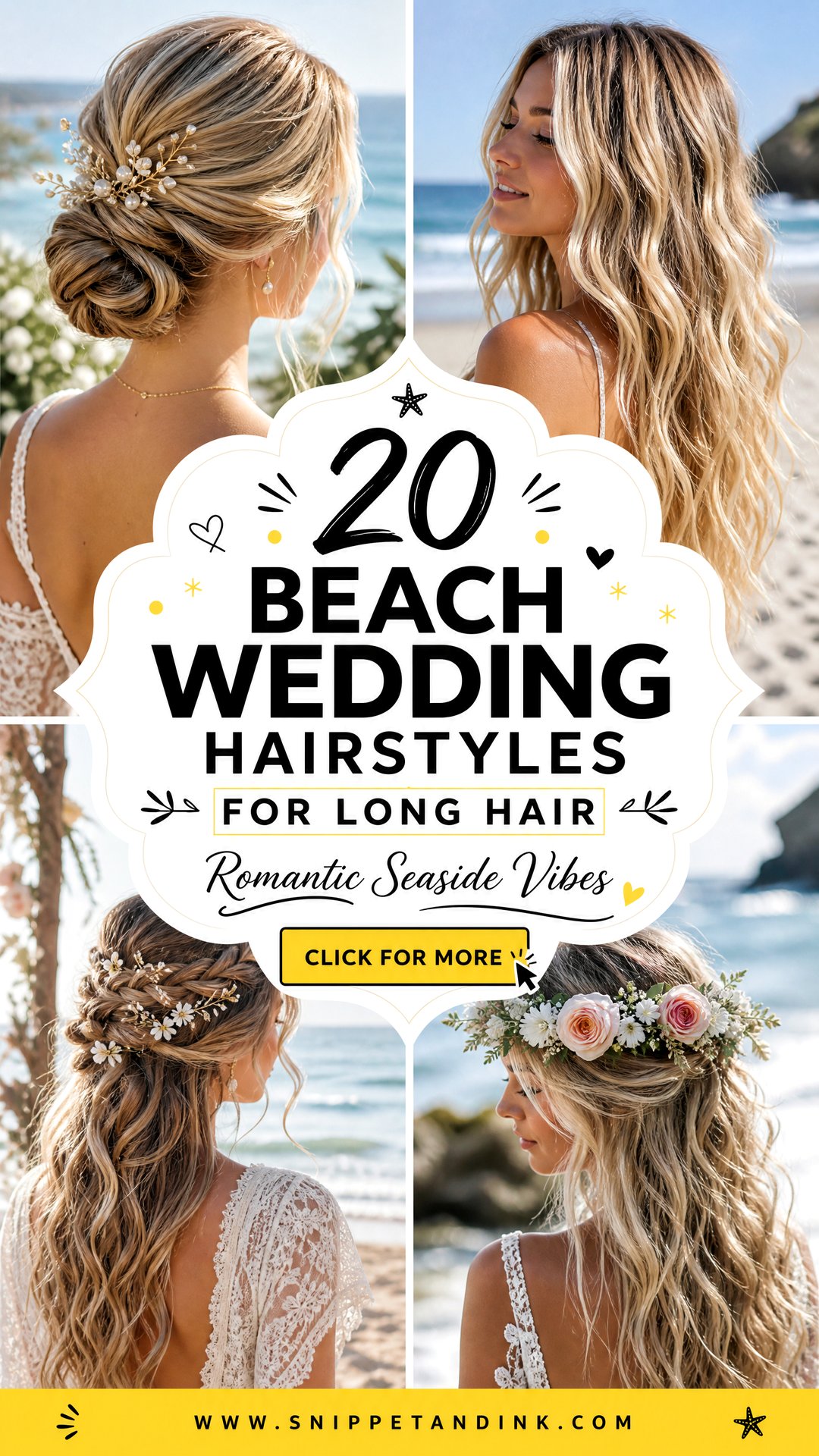 20 Beach Wedding Hairstyles for Long Hair With Romantic Vibes - 20 Beach Wedding Hairstyles for Long Hair With Romantic Vibes