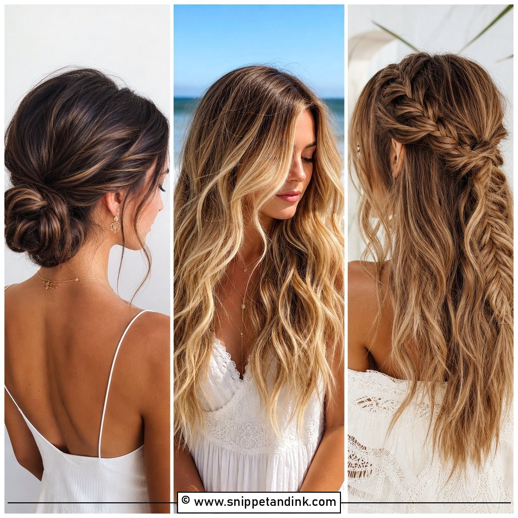 20 Beach Wedding Hairstyles for Long Hair With Romantic Vibes