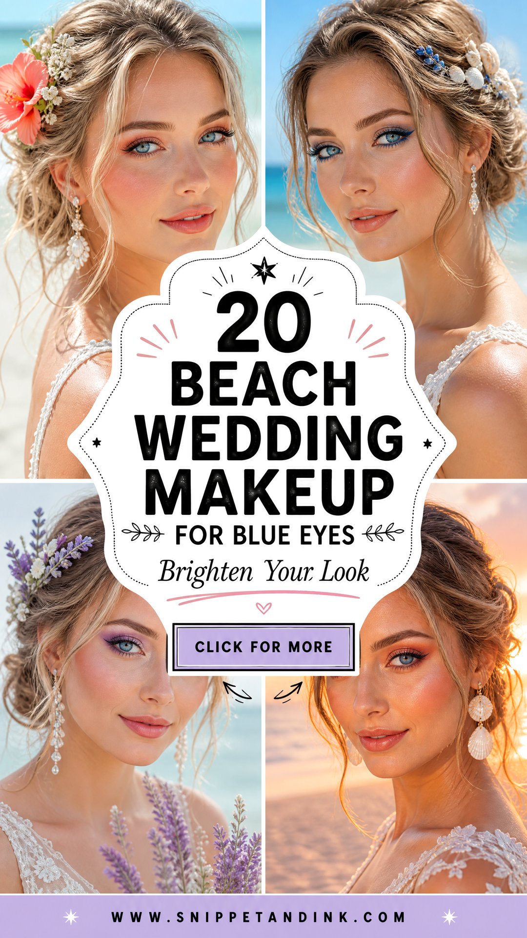 20 Beach Wedding Makeup for Blue Eyes to Brighten Your Look - 20 Beach Wedding Makeup for Blue Eyes to Brighten Your Look