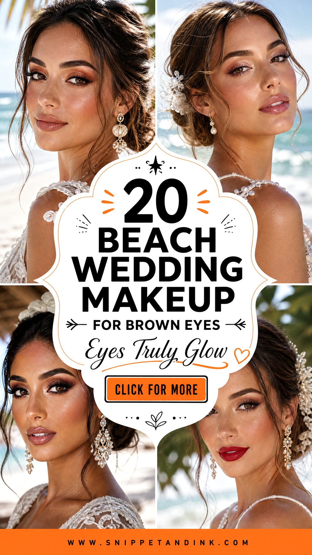 20 Beach Wedding Makeup for Brown Eyes That Truly Glow - 20 Beach Wedding Makeup for Brown Eyes That Truly Glow