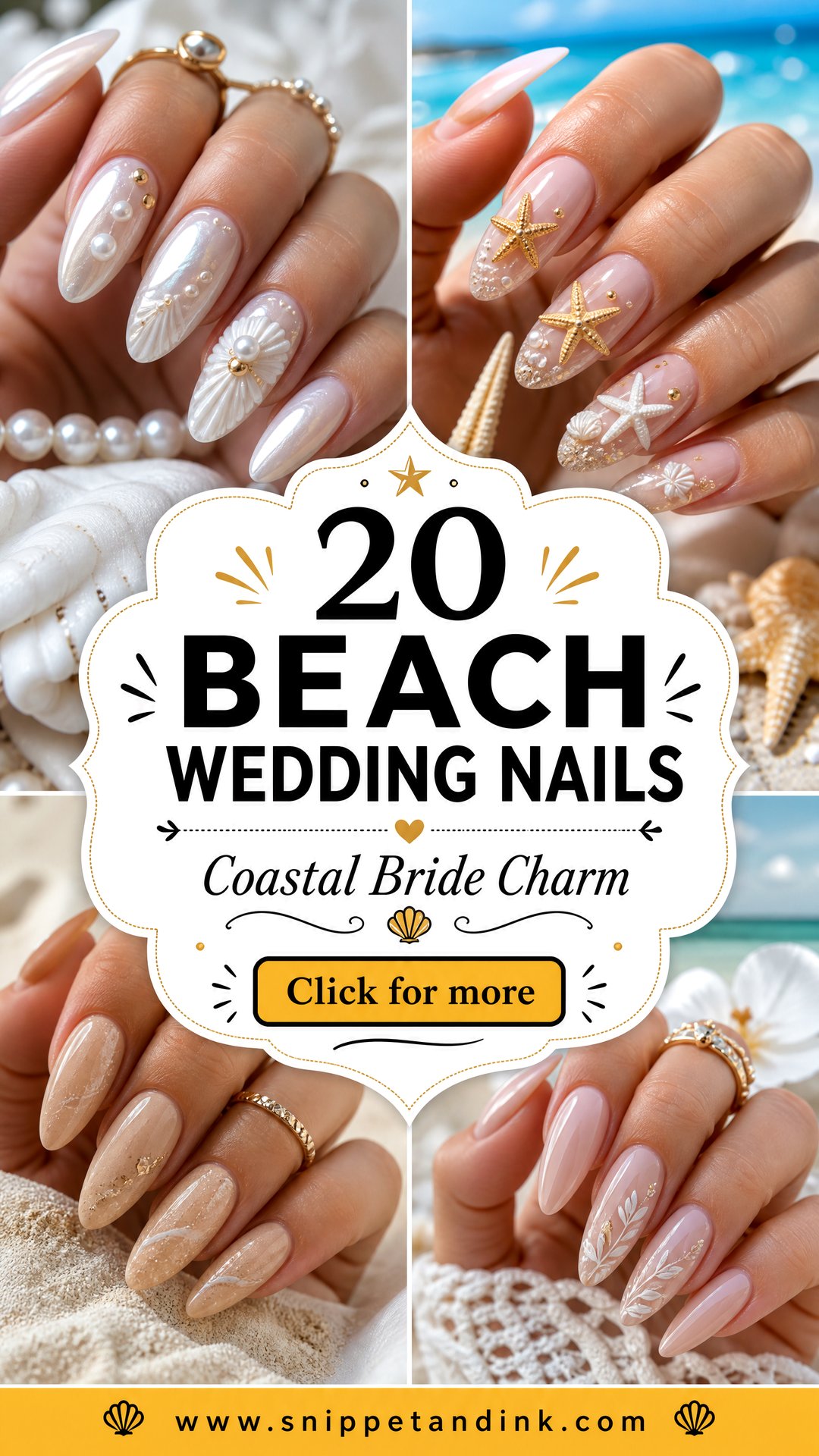20 Beach Wedding Nails for Bride Ideas With Coastal Charm - 20 Beach Wedding Nails for Bride Ideas With Coastal Charm