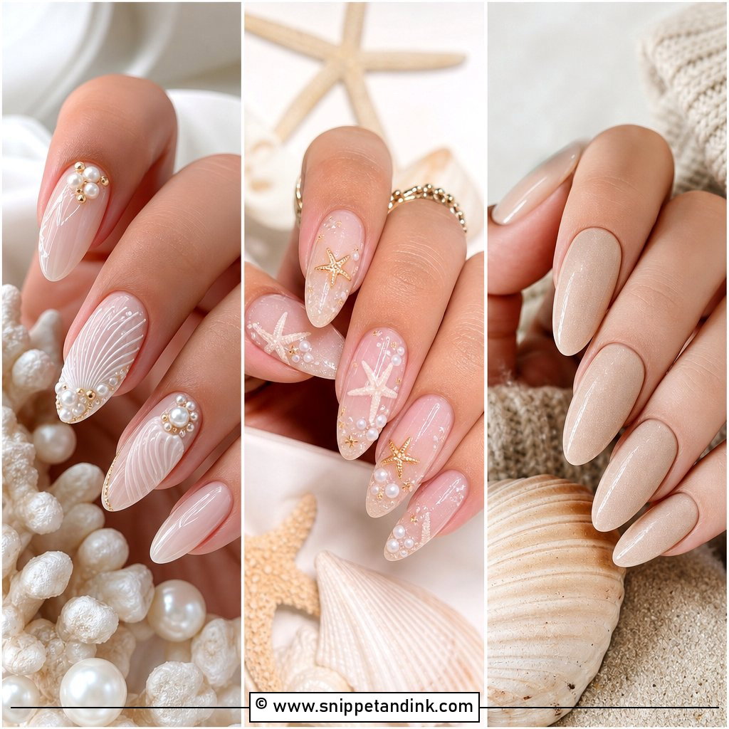 20 Beach Wedding Nails for Bride Ideas With Coastal Charm
