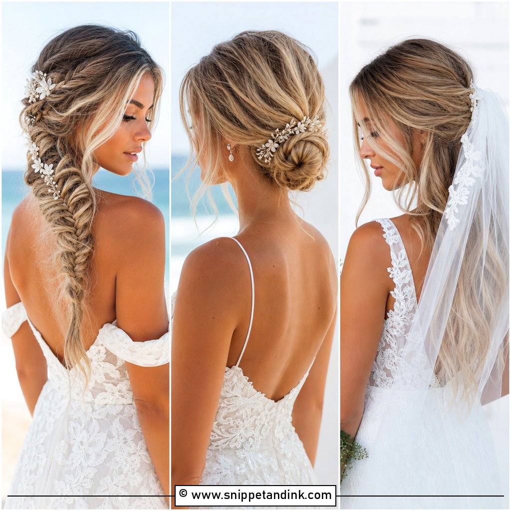 20 Beachy Bridal Hair Ideas for a Dreamy Seaside Look
