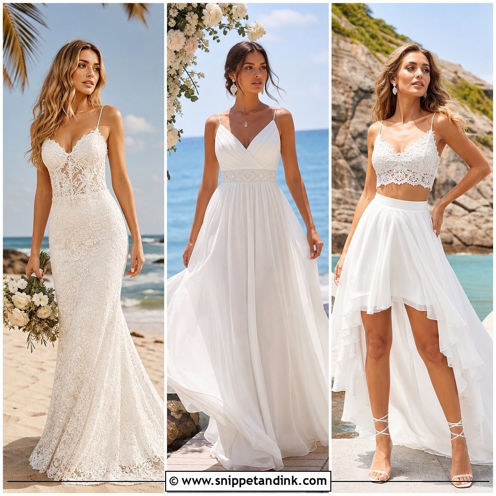 20 Beachy Wedding Dress Beach Styles for Breezy Coastal Brides