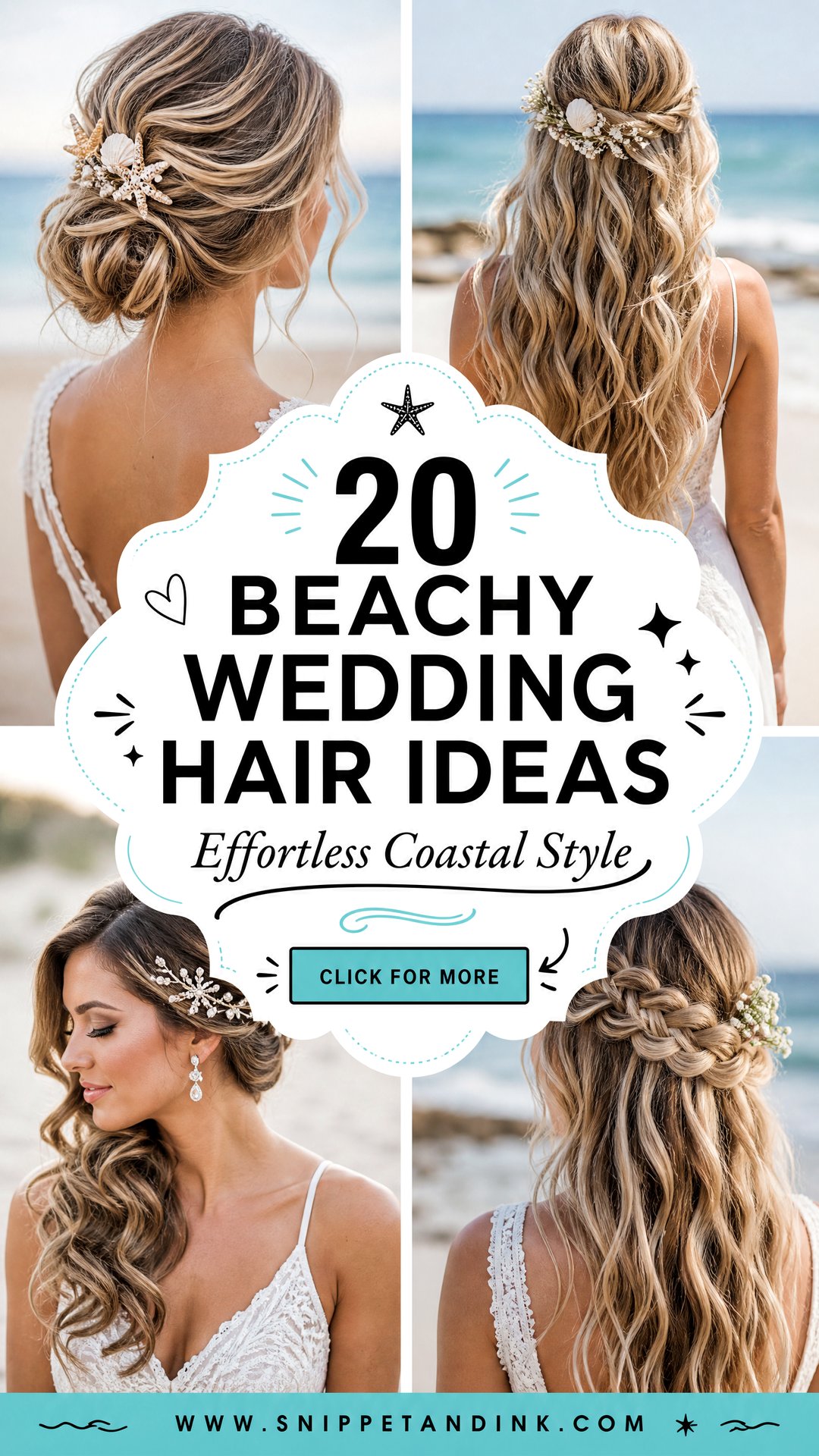 20 Beachy Wedding Hair Ideas for Effortless Coastal Style - 20 Beachy Wedding Hair Ideas for Effortless Coastal Style