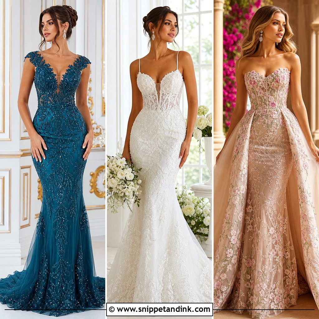 20 Beaded Lace Gown Ideas: Modern Romantic Looks for Brides