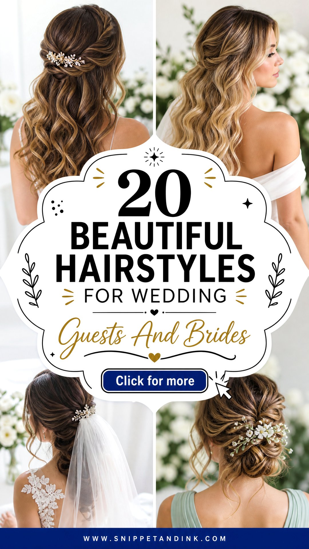 20 Beautiful Hairstyles for Wedding Guests and Brides - 20 Beautiful Hairstyles for Wedding Guests and Brides