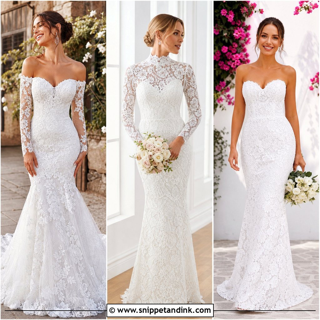 20 Beautiful Lace Styles for Wedding: Romantic Bridal Inspiration