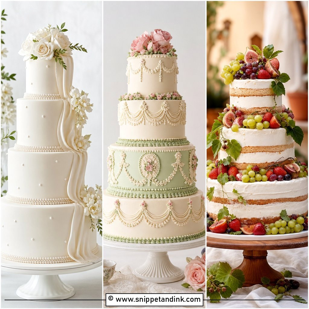 20 Beautiful Wedding Cakes for Elegant Reception Inspiration
