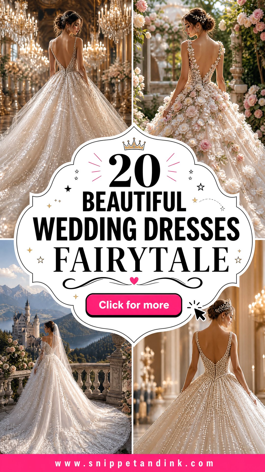 20 Beautiful Wedding Dresses Fairytale Magical Bridal Looks - 20 Beautiful Wedding Dresses Fairytale: Magical Bridal Looks