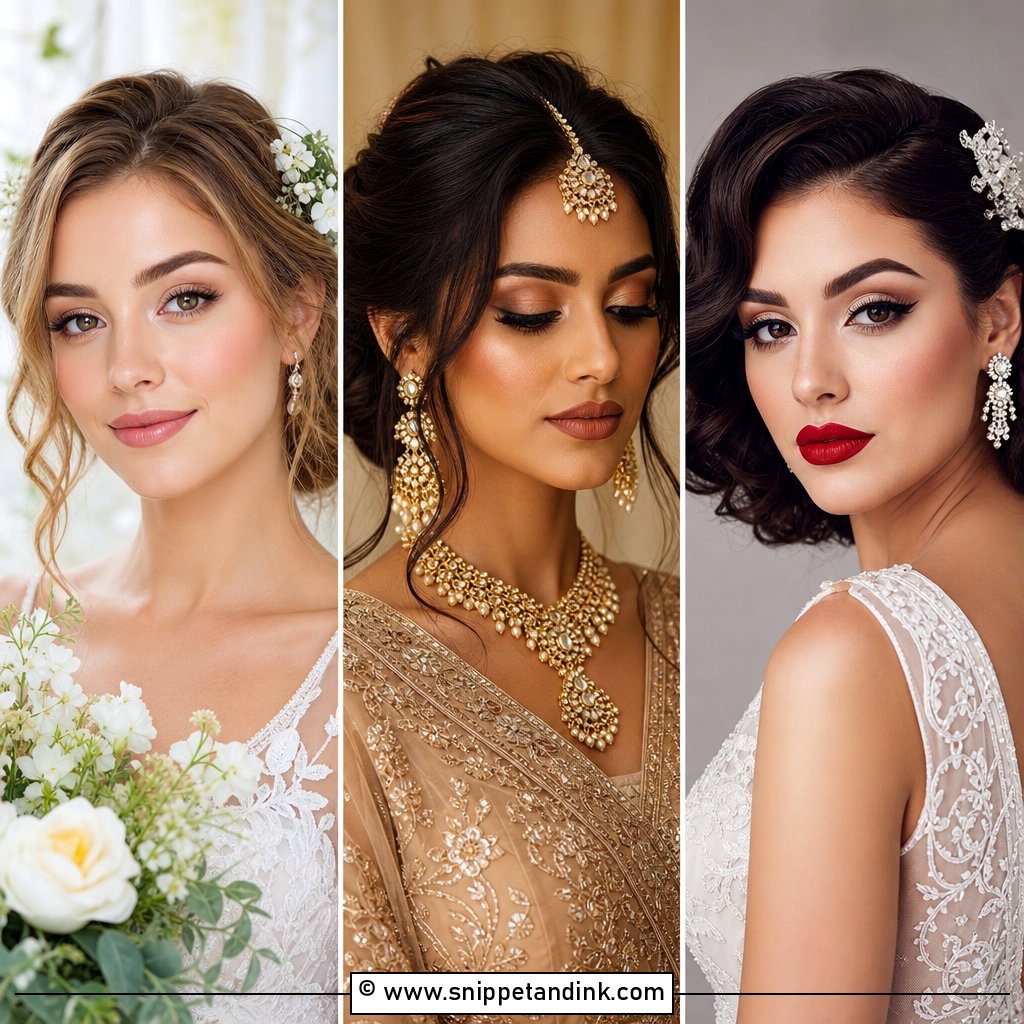 20 Beautiful Wedding Makeup Ideas for a Soft Bridal Glow