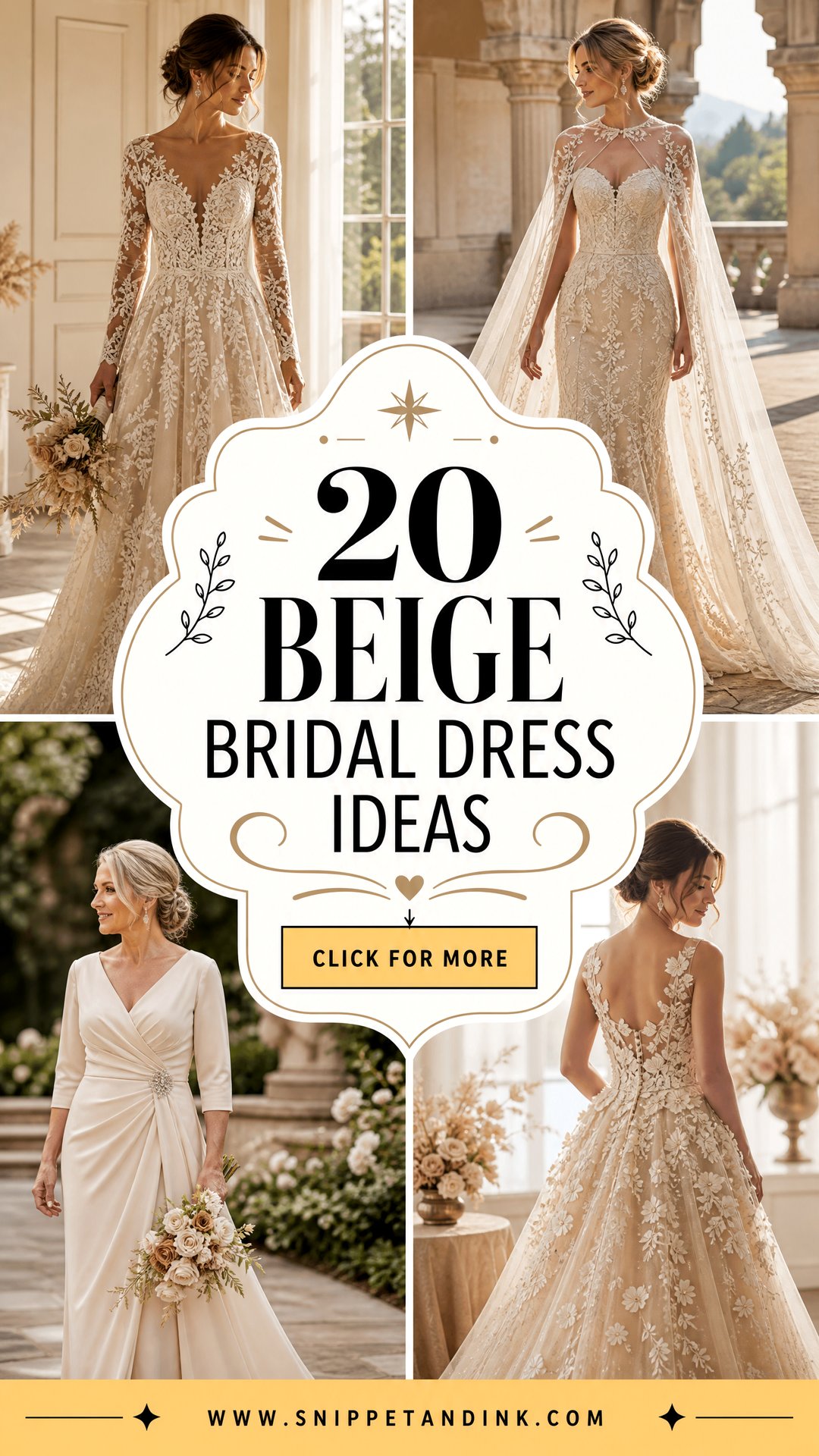 20 Beige Bridal Dress Ideas Elegant Neutral Looks for Brides - 20 Beige Bridal Dress Ideas: Elegant Neutral Looks for Brides