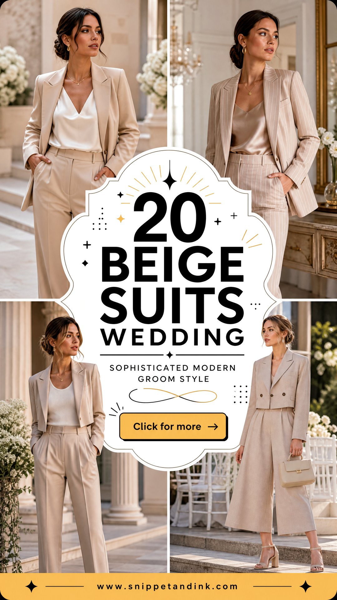 20 Beige Suits Wedding Sophisticated Modern Groom Style - 20 Beige Suits Wedding: Sophisticated Modern Groom Style