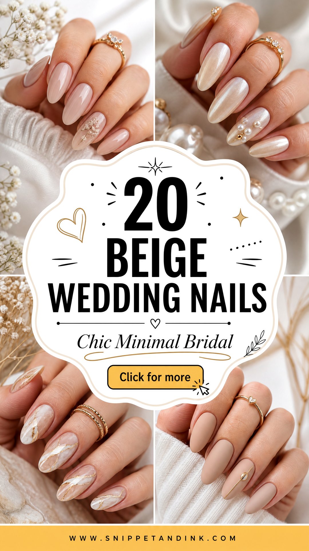 20 Beige Wedding Nails for Chic Minimal Bridal Style - 20 Beige Wedding Nails for Chic, Minimal Bridal Style