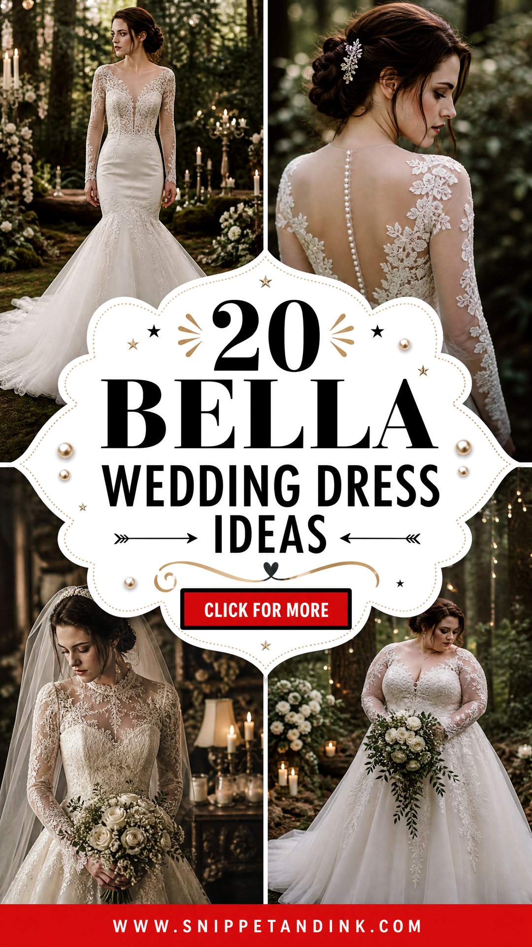 20 Bella Wedding Dress Ideas Romantic Looks for Twilight Fans - 20 Bella Wedding Dress Ideas: Romantic Looks for Twilight Fans