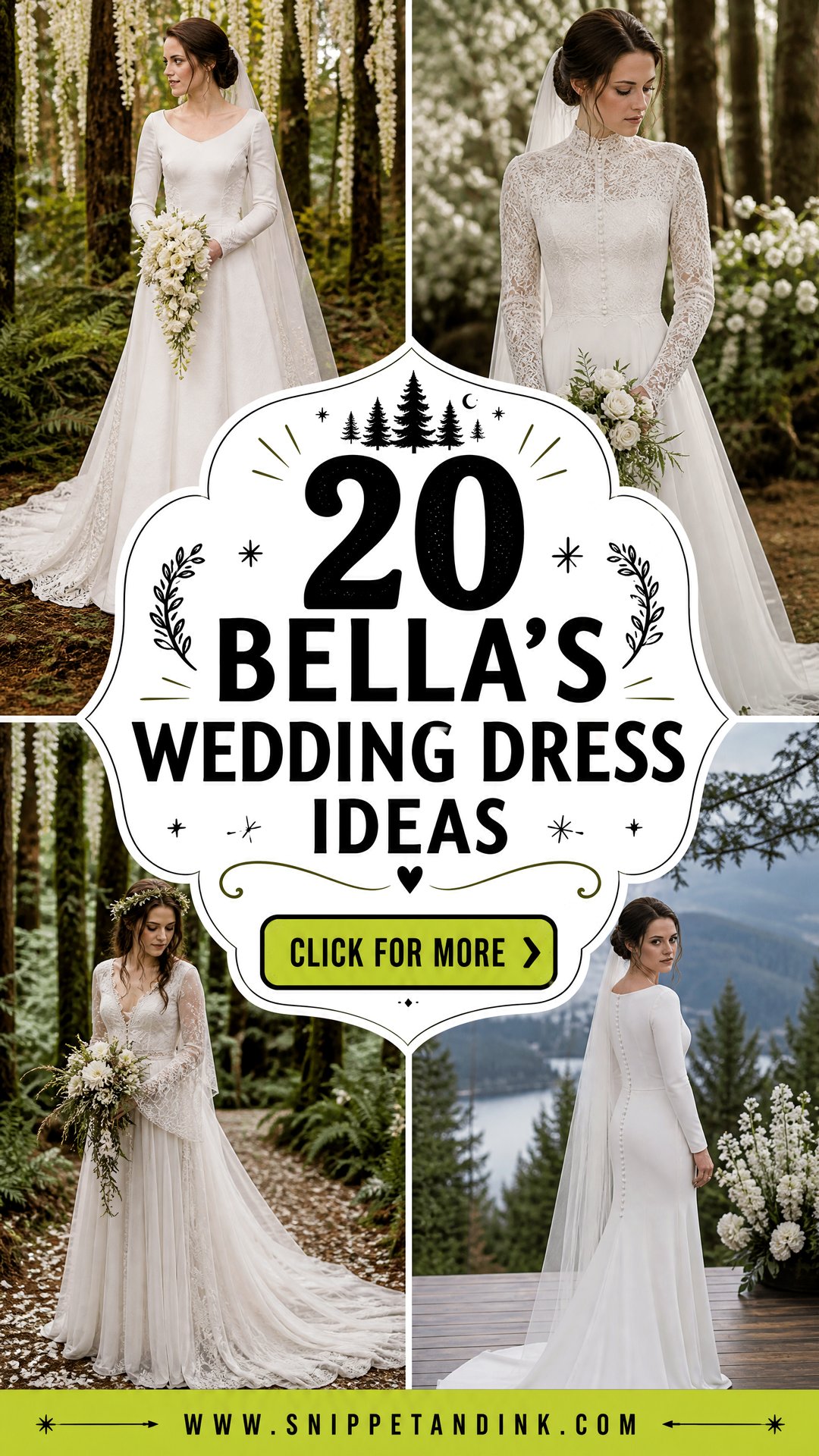 20 Bellas Wedding Dress Ideas Iconic Twilight-Inspired Looks - 20 Bella’s Wedding Dress Ideas: Iconic Twilight-Inspired Looks