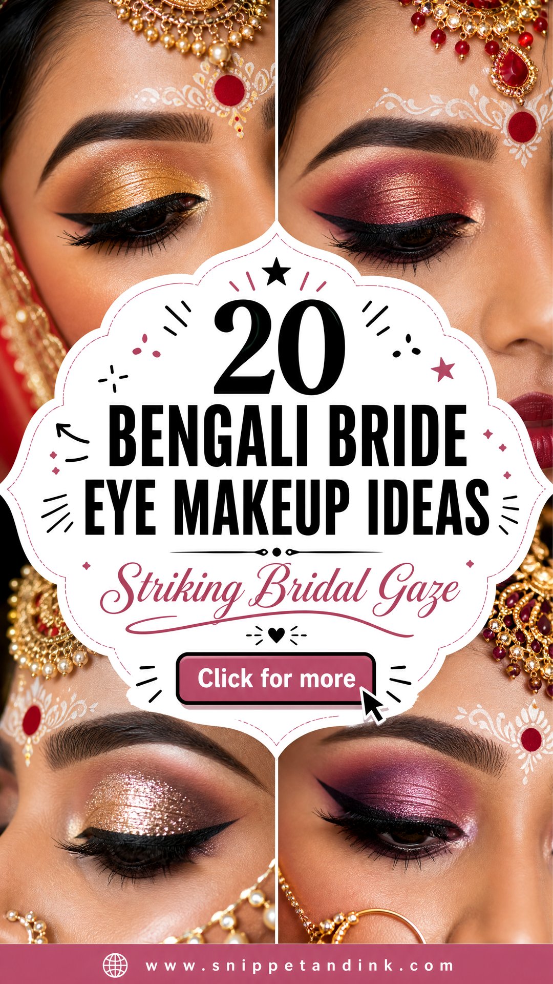20 Bengali Bride Eye Makeup Ideas for a Striking Gaze - 20 Bengali Bride Eye Makeup Ideas for a Striking Gaze